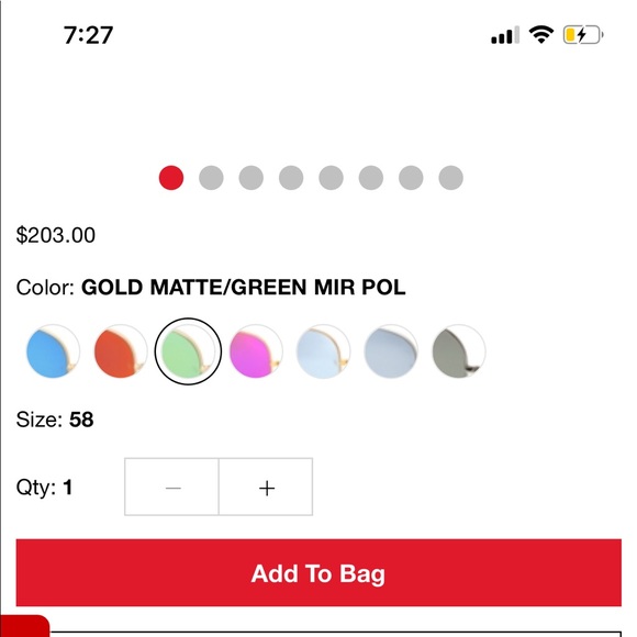 Ray Ban Flash Mirror Green Sunglasses - Picture 7 of 7